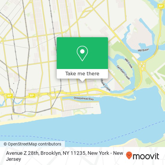 Avenue Z 28th, Brooklyn, NY 11235 map