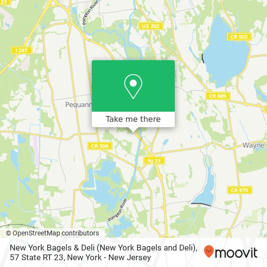 Mapa de New York Bagels & Deli (New York Bagels and Deli), 57 State RT 23