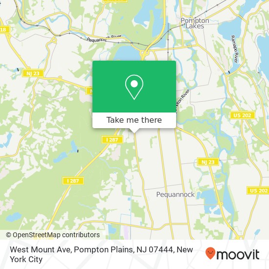 West Mount Ave, Pompton Plains, NJ 07444 map