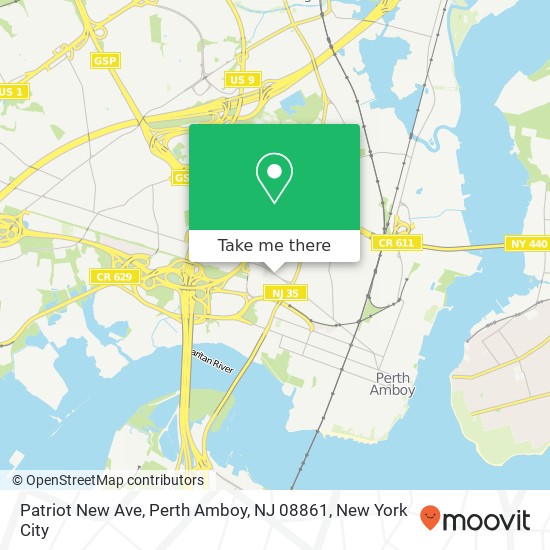 Patriot New Ave, Perth Amboy, NJ 08861 map