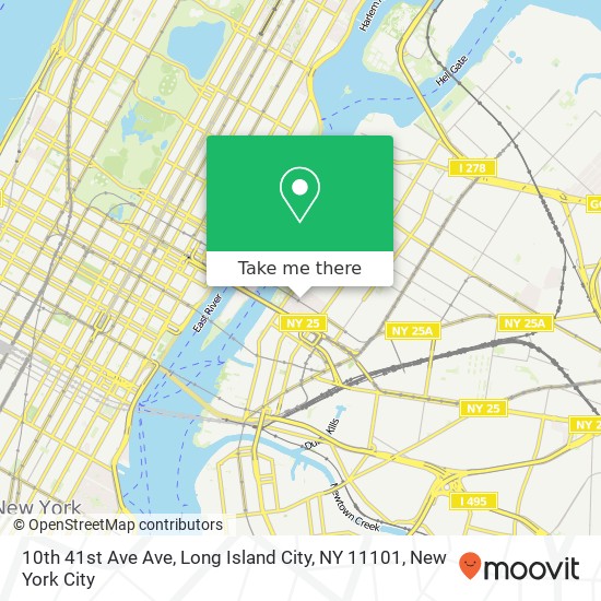 10th 41st Ave Ave, Long Island City, NY 11101 map