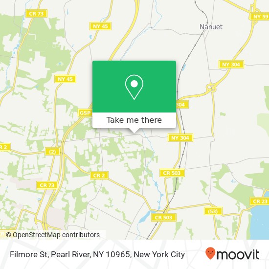 Mapa de Filmore St, Pearl River, NY 10965