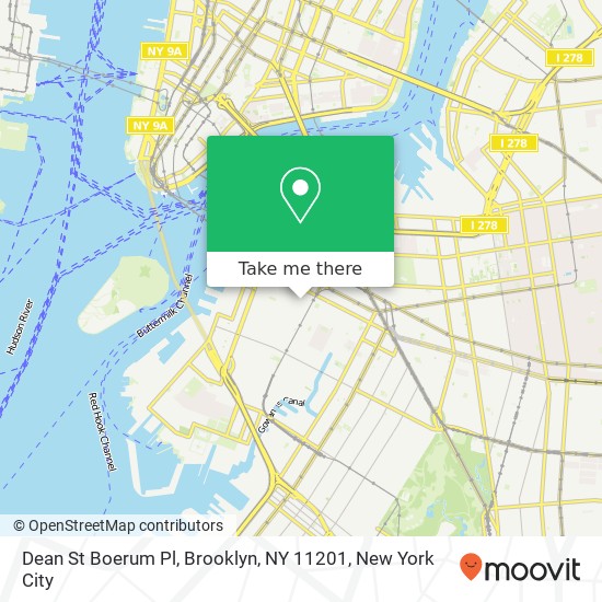 Dean St Boerum Pl, Brooklyn, NY 11201 map