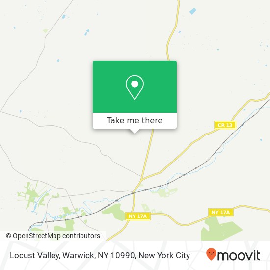 Mapa de Locust Valley, Warwick, NY 10990