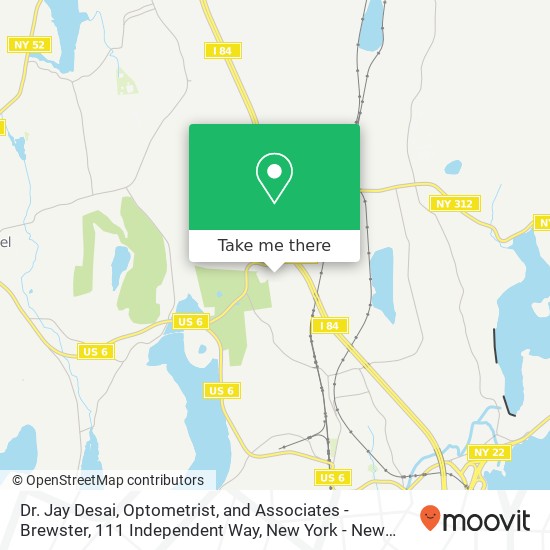 Mapa de Dr. Jay Desai, Optometrist, and Associates - Brewster, 111 Independent Way
