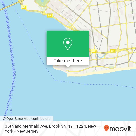 36th and Mermaid Ave, Brooklyn, NY 11224 map