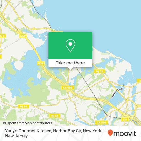 Yuriy's Gourmet Kitchen, Harbor Bay Cir map