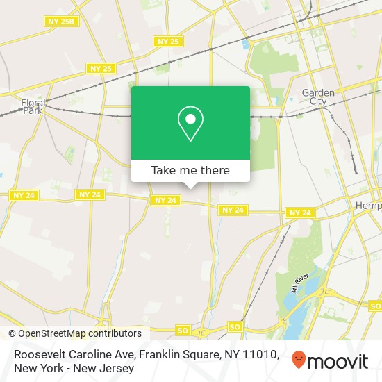 Roosevelt Caroline Ave, Franklin Square, NY 11010 map