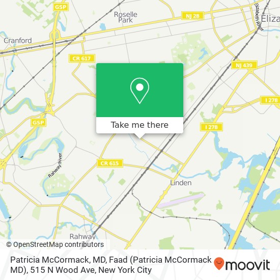 Mapa de Patricia McCormack, MD, Faad (Patricia McCormack MD), 515 N Wood Ave