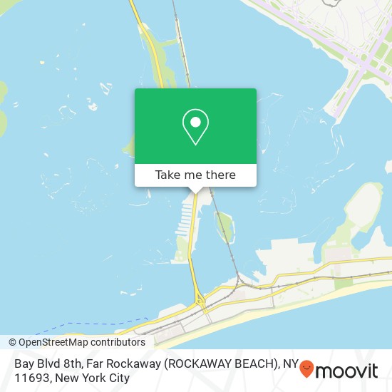 Bay Blvd 8th, Far Rockaway (ROCKAWAY BEACH), NY 11693 map