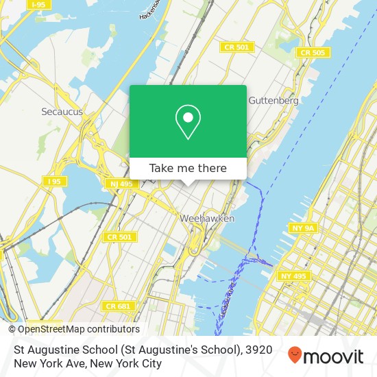 Mapa de St Augustine School (St Augustine's School), 3920 New York Ave