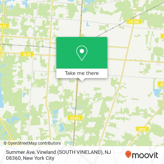 Summer Ave, Vineland (SOUTH VINELAND), NJ 08360 map