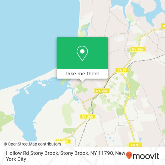 Mapa de Hollow Rd Stony Brook, Stony Brook, NY 11790