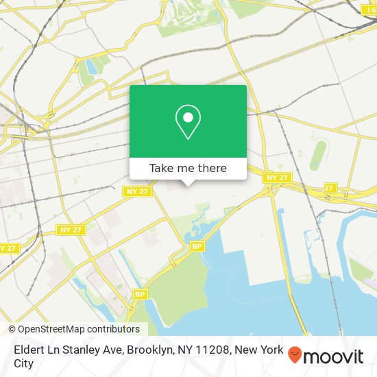 Eldert Ln Stanley Ave, Brooklyn, NY 11208 map