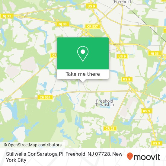 Stillwells Cor Saratoga Pl, Freehold, NJ 07728 map