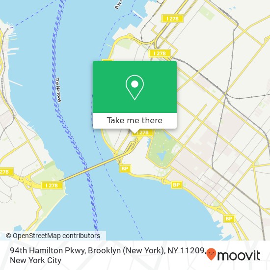 Mapa de 94th Hamilton Pkwy, Brooklyn (New York), NY 11209