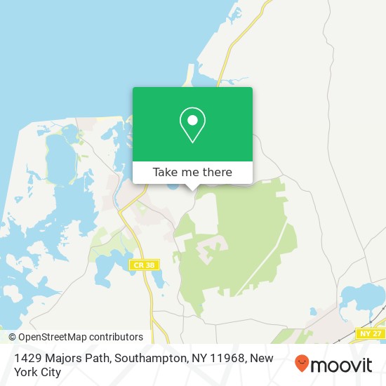 1429 Majors Path, Southampton, NY 11968 map