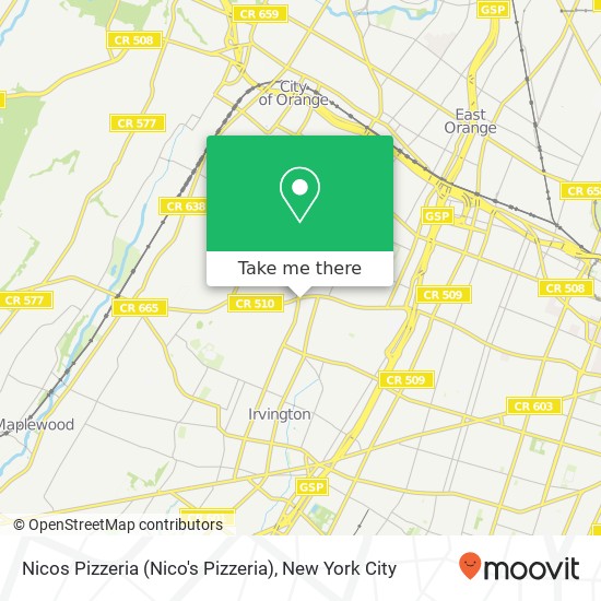 Mapa de Nicos Pizzeria (Nico's Pizzeria)