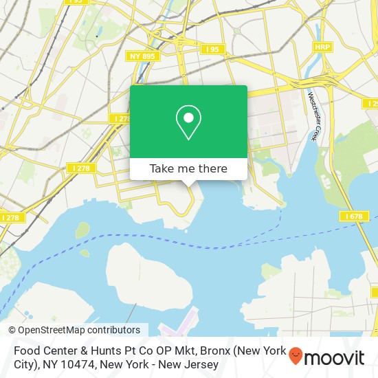 Food Center & Hunts Pt Co OP Mkt, Bronx (New York City), NY 10474 map