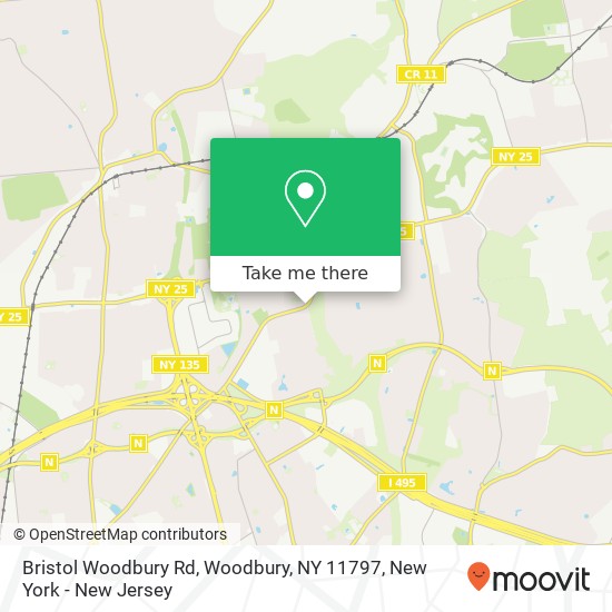 Bristol Woodbury Rd, Woodbury, NY 11797 map