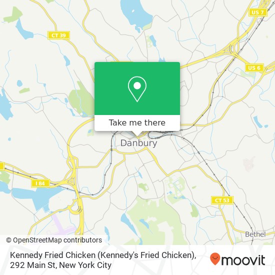 Kennedy Fried Chicken (Kennedy's Fried Chicken), 292 Main St map