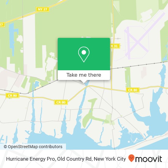 Mapa de Hurricane Energy Pro, Old Country Rd