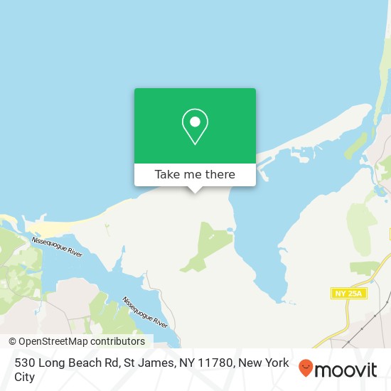Mapa de 530 Long Beach Rd, St James, NY 11780