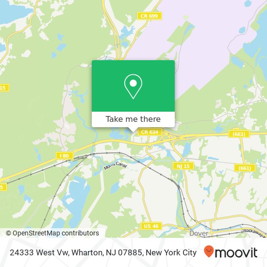 Mapa de 24333 West Vw, Wharton, NJ 07885