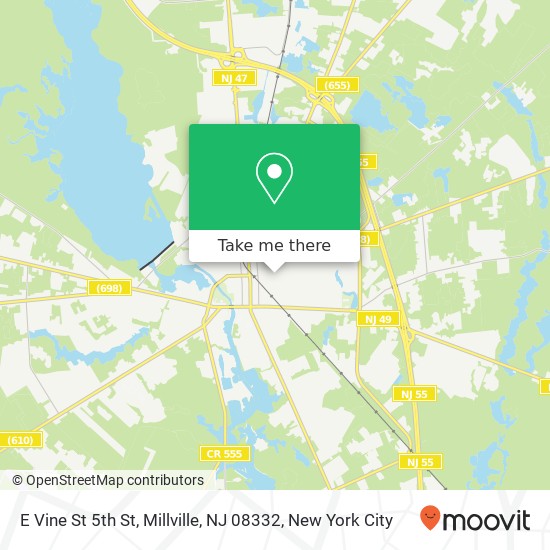 E Vine St 5th St, Millville, NJ 08332 map