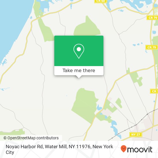 Noyac Harbor Rd, Water Mill, NY 11976 map