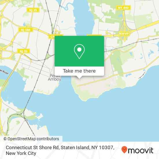 Mapa de Connecticut St Shore Rd, Staten Island, NY 10307
