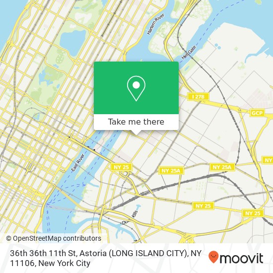 36th 36th 11th St, Astoria (LONG ISLAND CITY), NY 11106 map