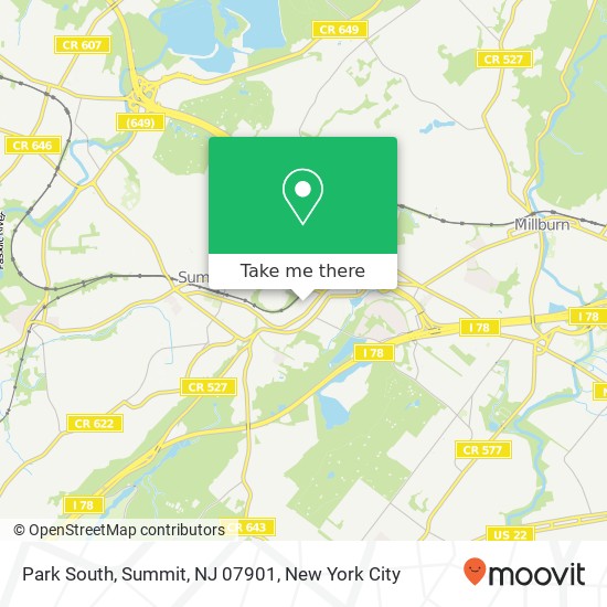 Mapa de Park South, Summit, NJ 07901