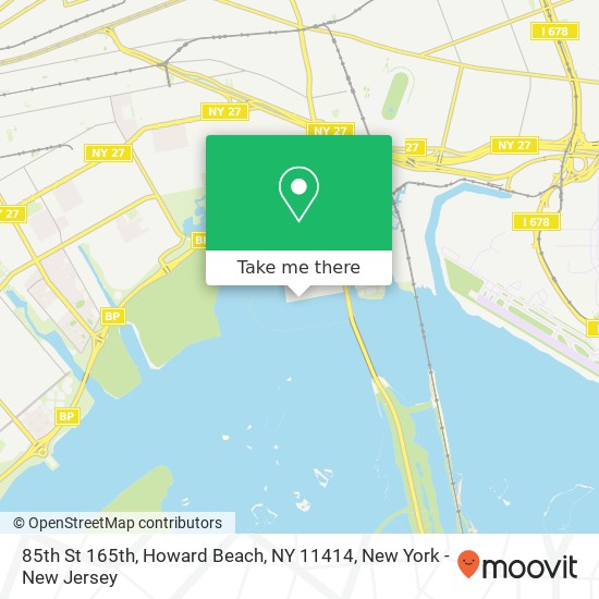 Mapa de 85th St 165th, Howard Beach, NY 11414