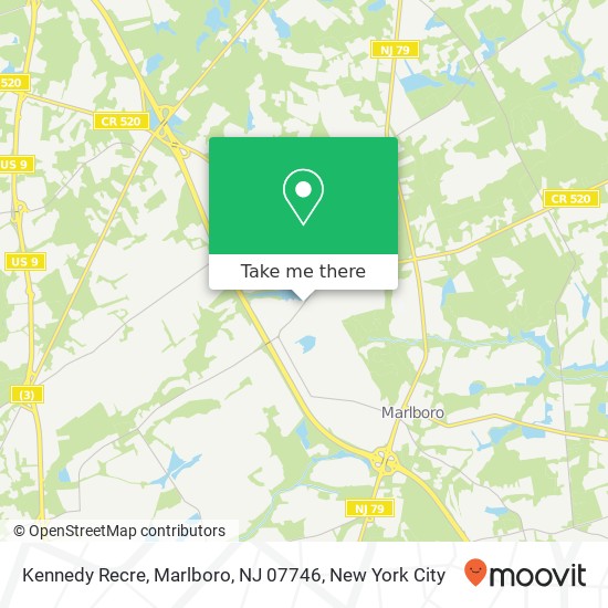 Mapa de Kennedy Recre, Marlboro, NJ 07746