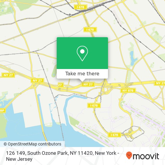 Mapa de 126 149, South Ozone Park, NY 11420