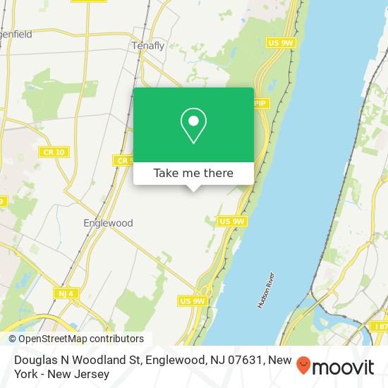 Mapa de Douglas N Woodland St, Englewood, NJ 07631