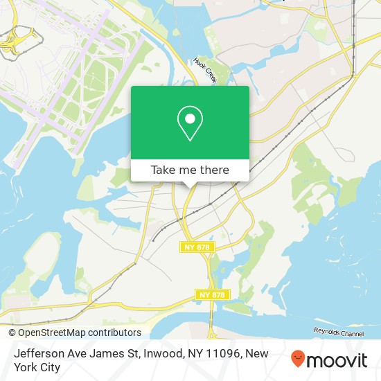 Mapa de Jefferson Ave James St, Inwood, NY 11096