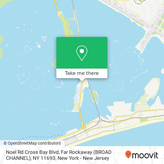 Noel Rd Cross Bay Blvd, Far Rockaway (BROAD CHANNEL), NY 11693 map