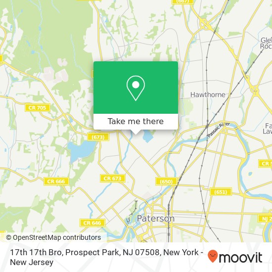 17th 17th Bro, Prospect Park, NJ 07508 map