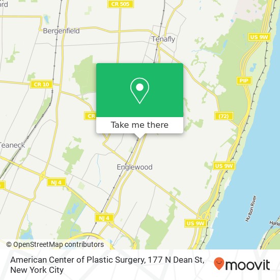 Mapa de American Center of Plastic Surgery, 177 N Dean St