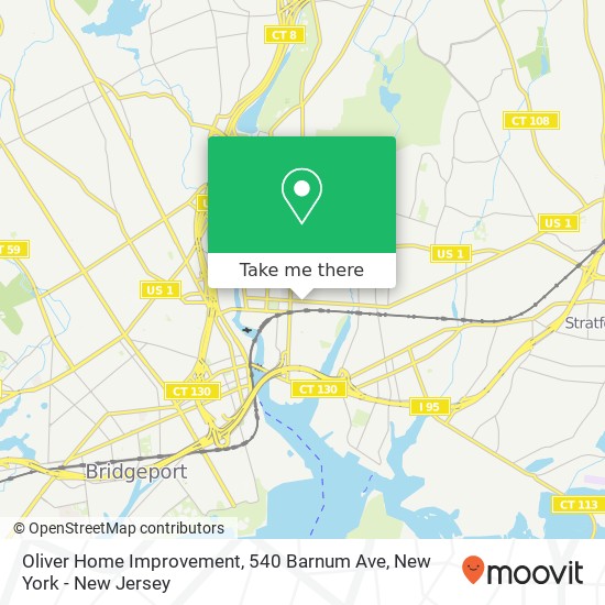 Oliver Home Improvement, 540 Barnum Ave map