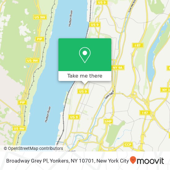Broadway Grey Pl, Yonkers, NY 10701 map