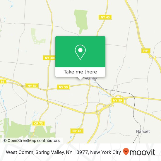 Mapa de West Comm, Spring Valley, NY 10977