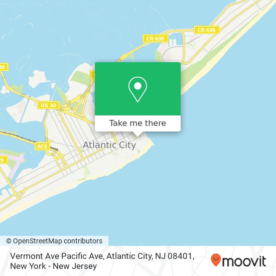 Vermont Ave Pacific Ave, Atlantic City, NJ 08401 map