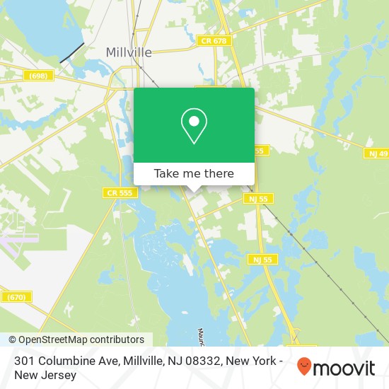 301 Columbine Ave, Millville, NJ 08332 map