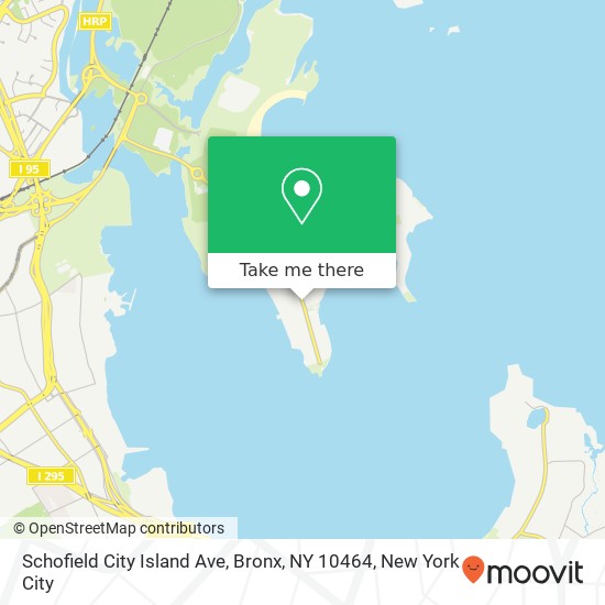 Mapa de Schofield City Island Ave, Bronx, NY 10464