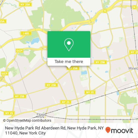 New Hyde Park Rd Aberdeen Rd, New Hyde Park, NY 11040 map