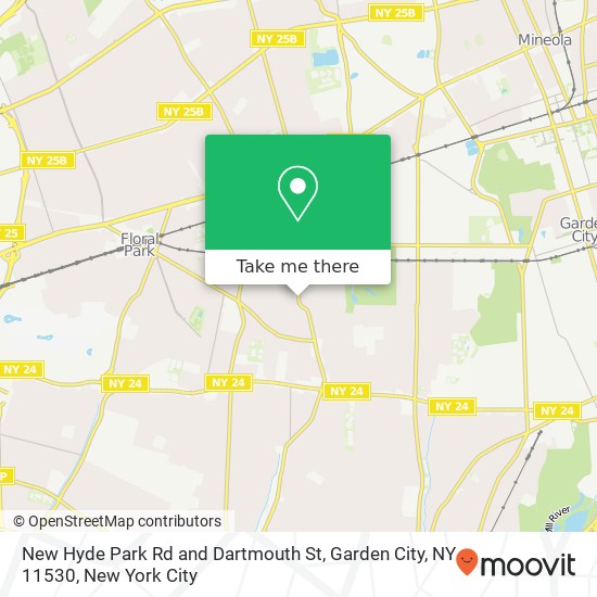 New Hyde Park Rd and Dartmouth St, Garden City, NY 11530 map