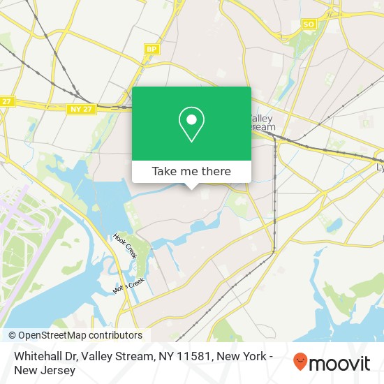 Mapa de Whitehall Dr, Valley Stream, NY 11581